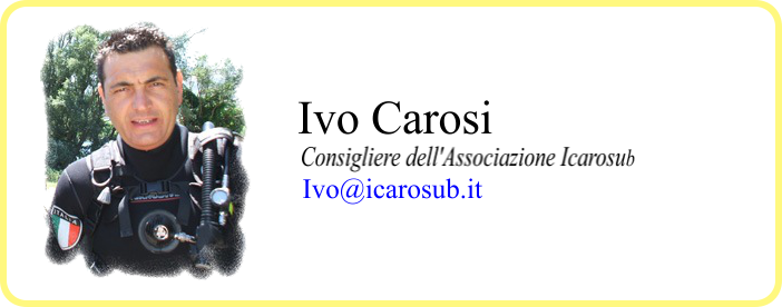 Ivo Carosi Consigliere dell'Associazione Icarosub - Staff Instructor - Technical Instructor -- UTRtek